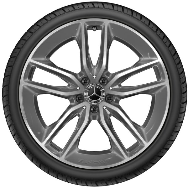 Колесный диск AMG 9J×20 ET28 для Mercedes-Benz CLS 257, задняя ось, серый металлик Tremolite, с алмазной проточкой — фото 3