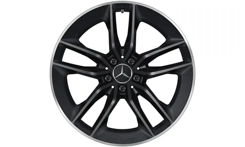 Колесный диск AMG 9J×20 ET28 для Mercedes-Benz CLS 257, задняя ось, черный, матовый — фото 1