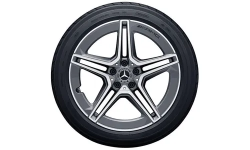 Колесный диск AMG 8J×19 ET10 для Mercedes-Benz CLS 257, передняя ось, серый металлик Tremolite, 5 двойных спиц — фото 2