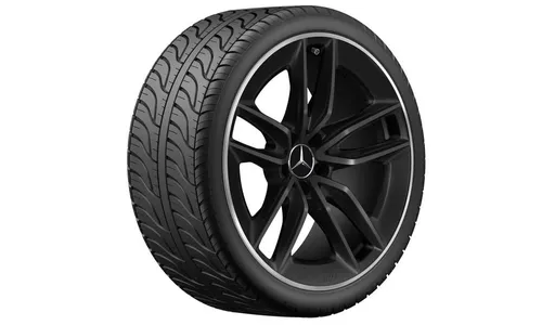 Колесный диск AMG 8J×20 ET10 для Mercedes-Benz CLS 257, передняя ось, черный, матовый — фото 2