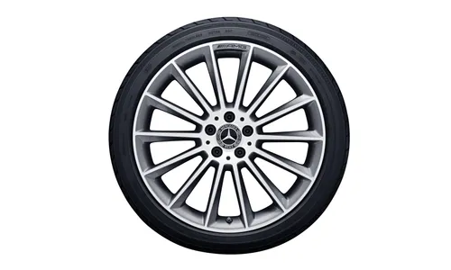 Колесный диск AMG 8J×20 ET10 для Mercedes-Benz CLS 257, передняя ось, титаново-серый, многоспицевый — фото 2