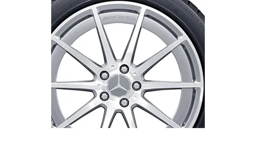 Колесный диск AMG 9,5J×19 ET22 для Mercedes-Benz AMG GT 290, передняя ось, серебристый Vanadium Silver, 10 спиц — фото 2
