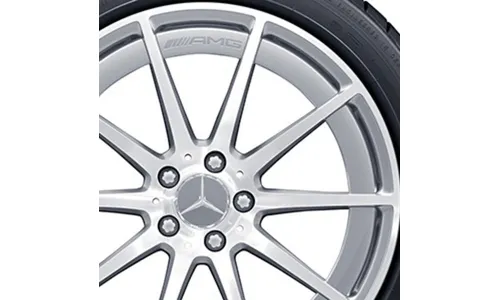 Колесный диск AMG 11J×19 ET17 для Mercedes-Benz AMG GT 290, задняя ось, серебристый Vanadium Silver, 10 спиц — фото 2
