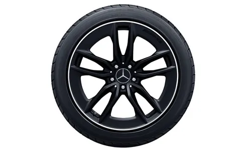 Колесный диск AMG 11J×19 ET17 для Mercedes-Benz AMG GT 290, задняя ось, черный, матовый, 5 двойных спиц — фото 2