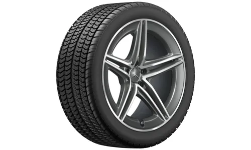 Колесный диск AMG 9,5J×20 ET25,5 для Mercedes-Benz AMG GT 290, передняя ось, серый Tantal, 5 двойных спиц — фото 5