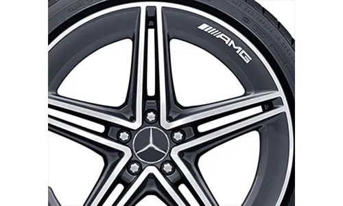 Колесный диск AMG 9,5J×20 ET25,5 для Mercedes-Benz AMG GT 290, передняя ось, серый Tantal, 5 двойных спиц — фото 6