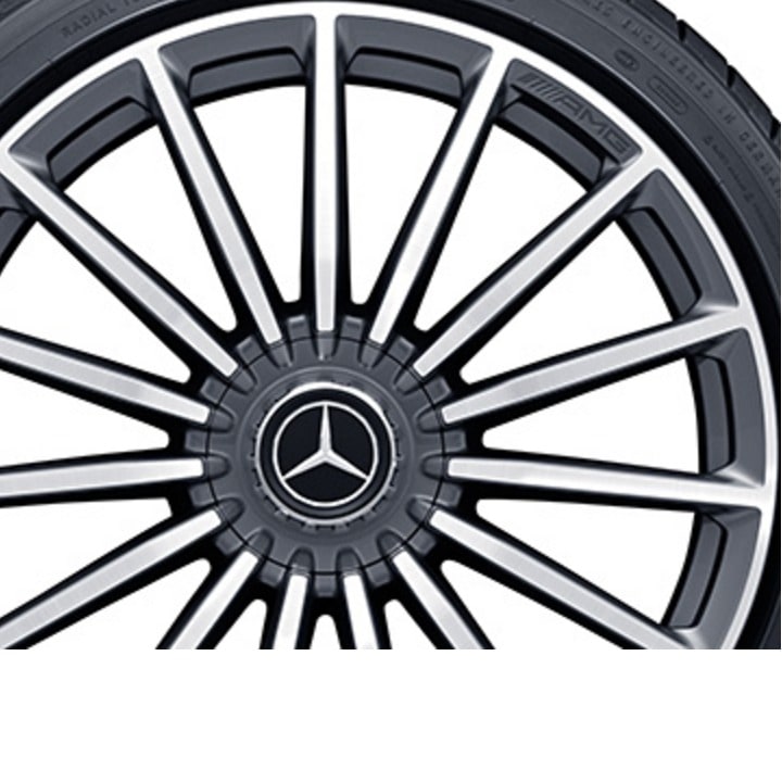 Колесный диск AMG 9,5J×20 ET25,5 для Mercedes-Benz AMG GT 290, передняя ось, титаново-серый, с алмазной проточкой, многоспицевый — фото 3