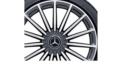 Колесный диск AMG 9,5J×20 ET25,5 для Mercedes-Benz AMG GT 290, передняя ось, титаново-серый, с алмазной проточкой, многоспицевый — фото 3