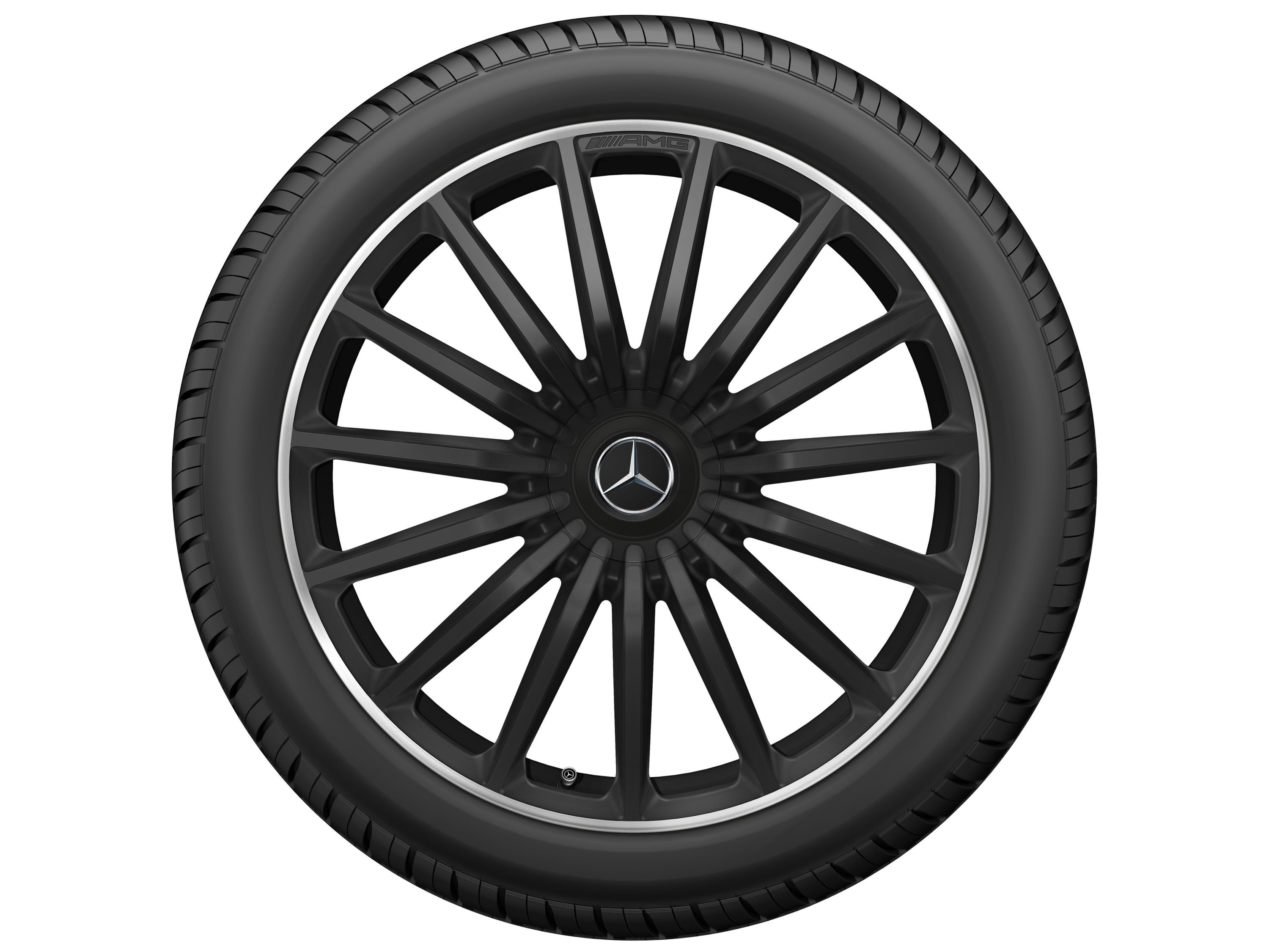 Колесный диск AMG 9,5J×20 ET25,5 для Mercedes-Benz AMG GT 290, передняя ось, черный, матовый — фото 4