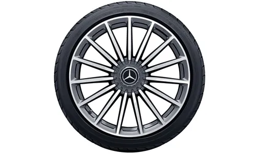 Колесный диск AMG 11J×20 ET20 для Mercedes-Benz AMG GT 290, задняя ось, титаново-серый, с алмазной проточкой, многоспицевый — фото 2