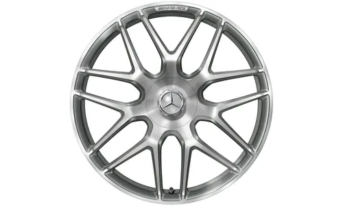Колесный диск AMG 10J×21 ET30 для Mercedes-Benz AMG GT 290, передняя ось, титаново-серый, с алмазной проточкой, перекрестные спицы — фото 1