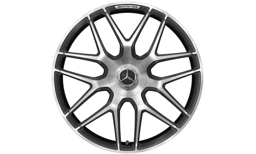Колесный диск AMG 10J×21 ET30 для Mercedes-Benz AMG GT 290, передняя ось, титаново-серый, перекрестные спицы — фото 1