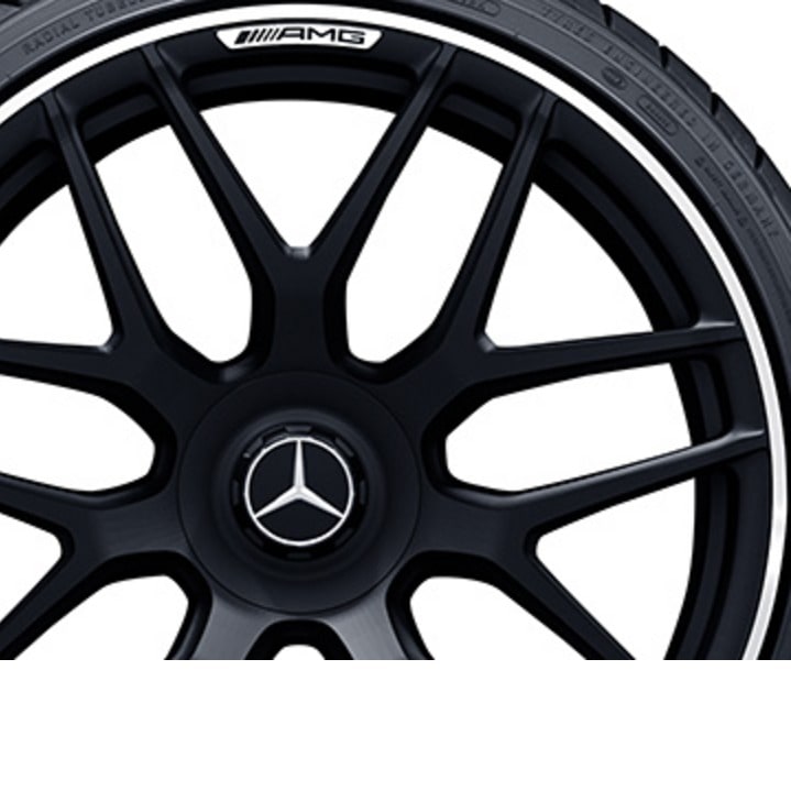 Колесный диск AMG 10J×21 ET30 для Mercedes-Benz AMG GT 290, передняя ось, черный, матовый, перекрестные спицы — фото 3