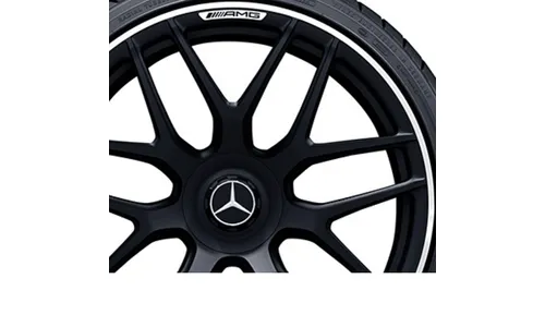 Колесный диск AMG 10J×21 ET30 для Mercedes-Benz AMG GT 290, передняя ось, черный, матовый, перекрестные спицы — фото 3