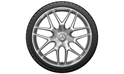 Колесный диск AMG 11,5J×21 ET30 для Mercedes-Benz AMG GT 290, задняя ось, титаново-серый, с алмазной проточкой, перекрестные спицы — фото 6