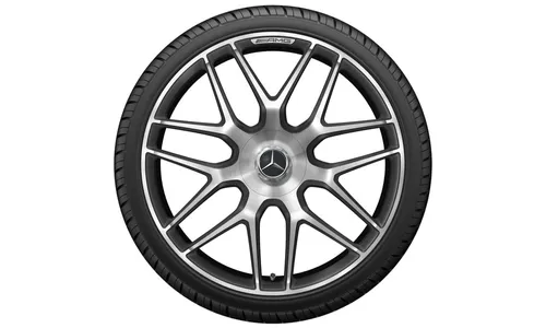 Колесный диск AMG 11,5J×21 ET30 для Mercedes-Benz AMG GT 290, задняя ось, титаново-серый, перекрестные спицы — фото 2