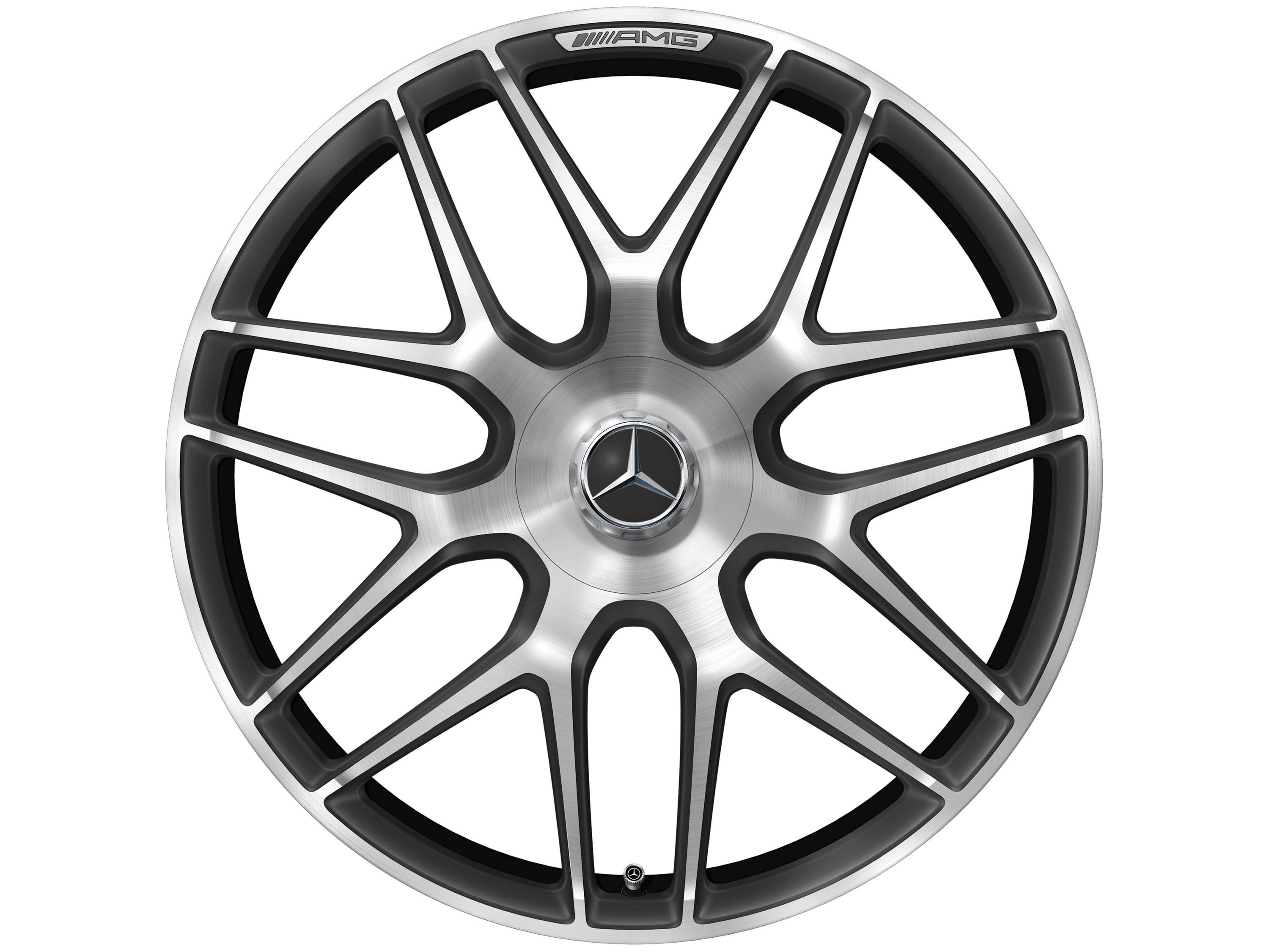Колесный диск AMG 11,5J×21 ET30 для Mercedes-Benz AMG GT 290, задняя ось, титаново-серый, перекрестные спицы — фото 3