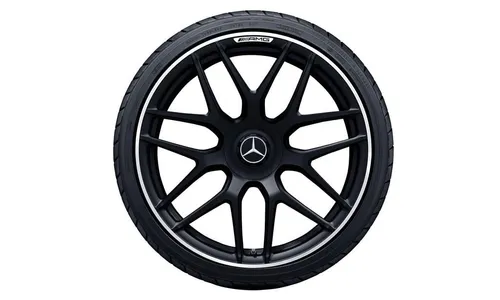 Колесный диск AMG 11,5J×21 ET30 для Mercedes-Benz AMG GT 290, задняя ось, черный, матовый, перекрестные спицы — фото 2