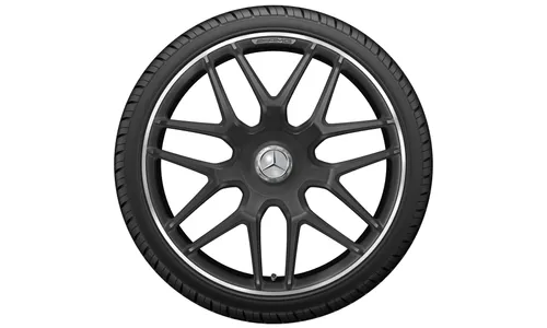 Колесный диск AMG 11,5J×21 ET30 для Mercedes-Benz AMG GT 290, задняя ось, черный, матовый, перекрестные спицы — фото 3