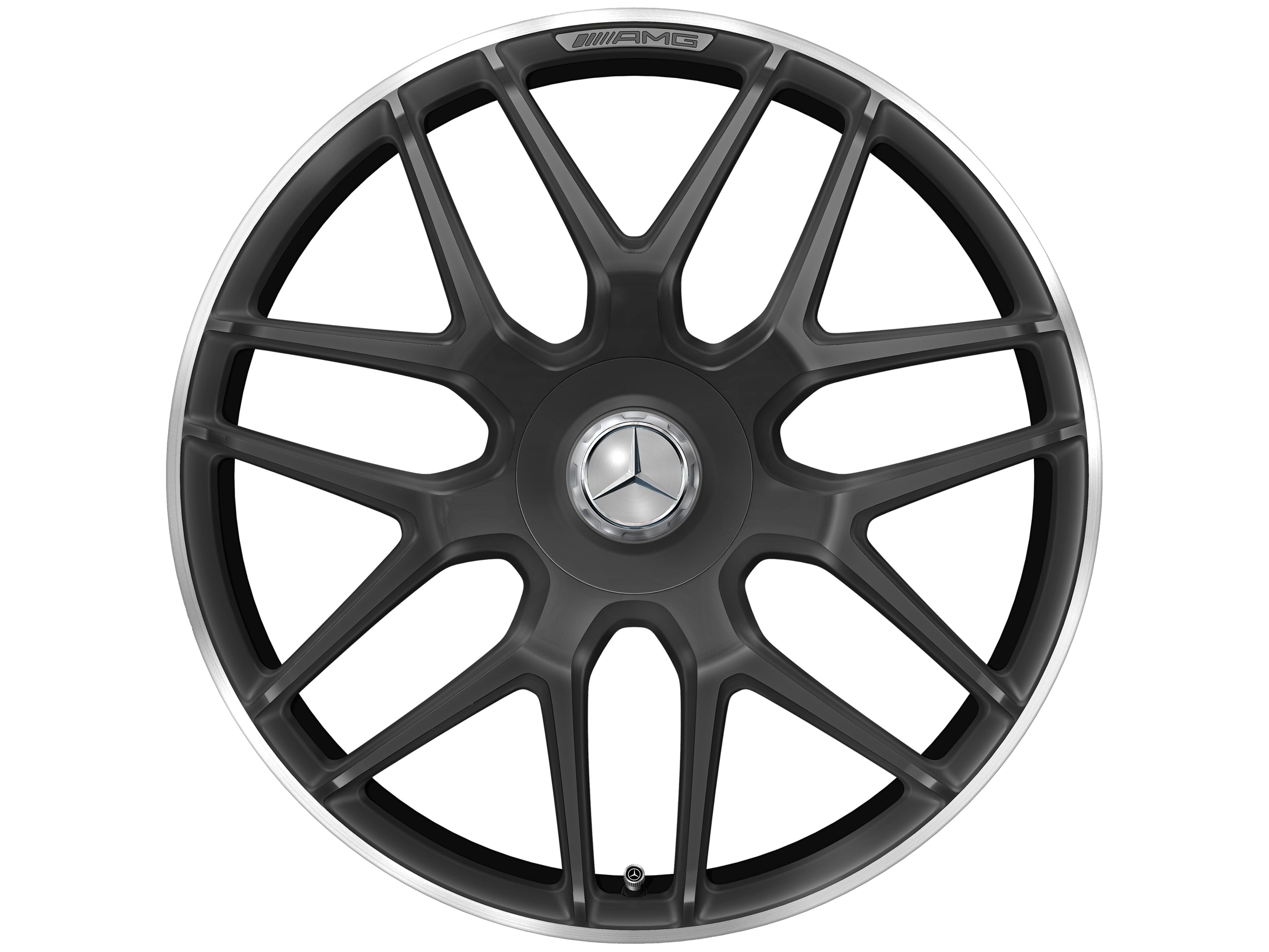 Колесный диск AMG 11,5J×21 ET30 для Mercedes-Benz AMG GT 290, задняя ось, черный, матовый, перекрестные спицы — фото 4