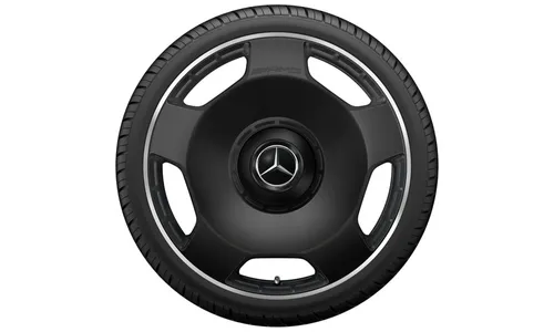 Колесный диск AMG 10J×21 ET30 для Mercedes-Benz AMG GT 290, передняя ось, черный, матовый, 5 декоративных отверстий — фото 2