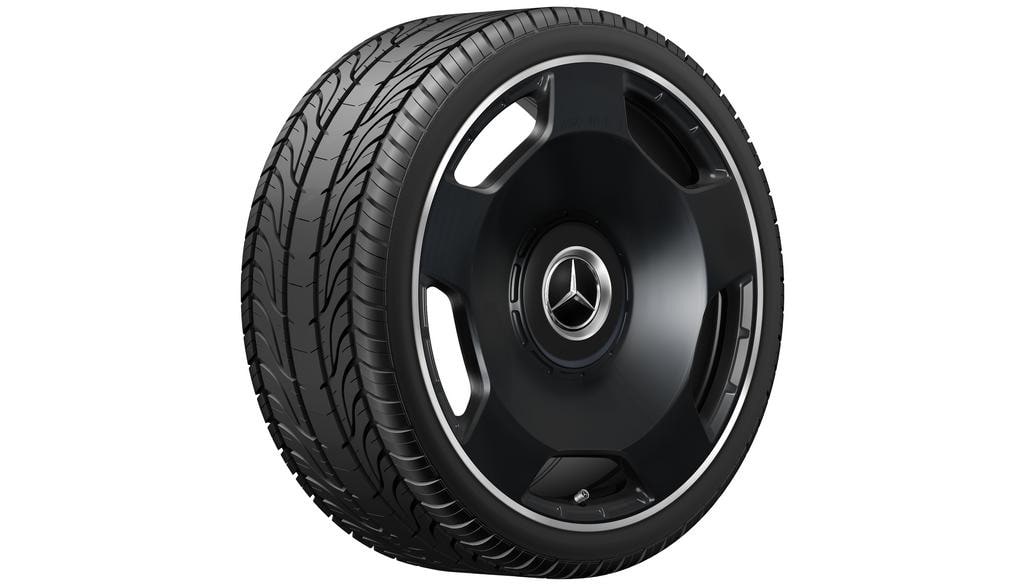 Колесный диск AMG 10J×21 ET30 для Mercedes-Benz AMG GT 290, передняя ось, черный, матовый, 5 декоративных отверстий — фото 4