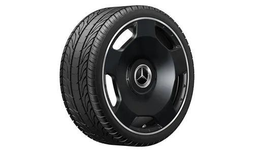 Колесный диск AMG 10J×21 ET30 для Mercedes-Benz AMG GT 290, передняя ось, черный, матовый, 5 декоративных отверстий — фото 4