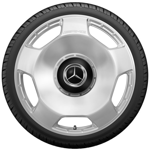 Колесный диск AMG 11,5J×21 ET30 для Mercedes-Benz AMG GT 290, задняя ось, серебристый, 5 декоративных отверстий — фото 3