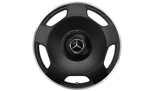 Колесный диск AMG 11,5J×21 ET30 для Mercedes-Benz AMG GT 290, задняя ось, черный, матовый, 5 декоративных отверстий — фото 1