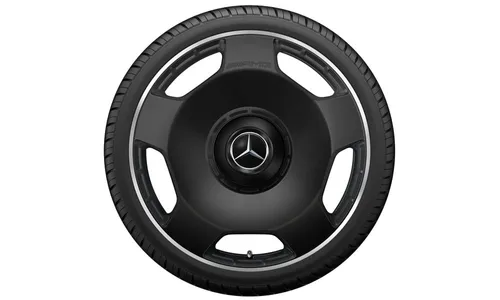 Колесный диск AMG 11,5J×21 ET30 для Mercedes-Benz AMG GT 290, задняя ось, черный, матовый, 5 декоративных отверстий — фото 3