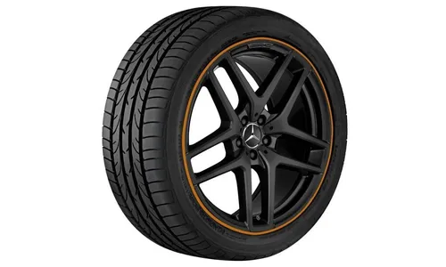Колесный диск AMG 11J×21 ET38 для Mercedes-Benz GLE 292, задняя ось, черный, матовый, 5 двойных спиц — фото 2