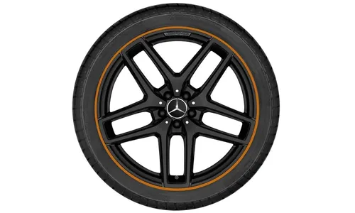 Колесный диск AMG 11J×21 ET38 для Mercedes-Benz GLE 292, задняя ось, черный, матовый, 5 двойных спиц — фото 3