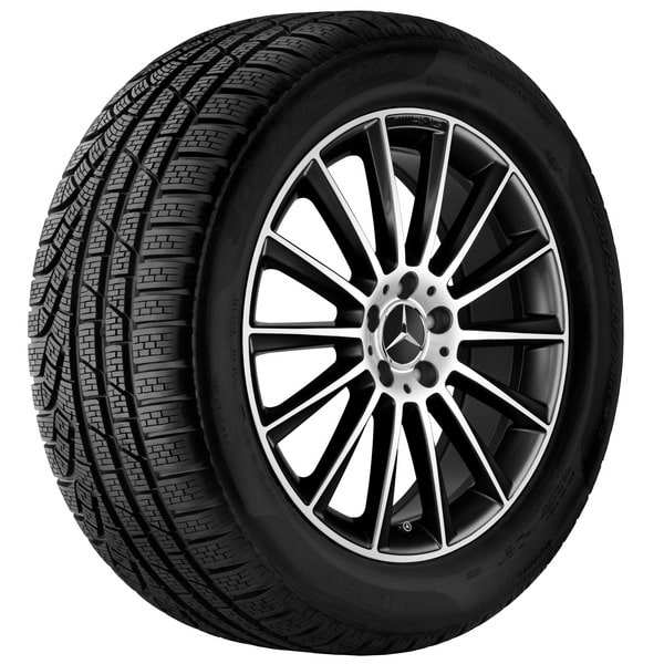 Колесный диск AMG 11J×22 ET40 для Mercedes-Benz GLE 292, задняя ось, черный, с алмазной проточкой, многоспицевый — фото 3