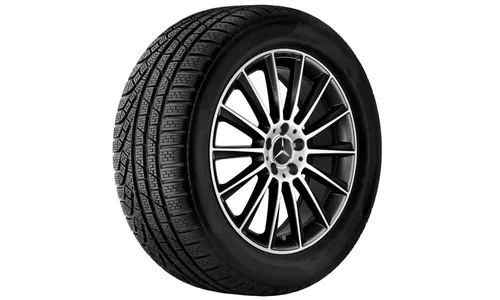 Колесный диск AMG 11J×22 ET40 для Mercedes-Benz GLE 292, задняя ось, черный, с алмазной проточкой, многоспицевый — фото 3