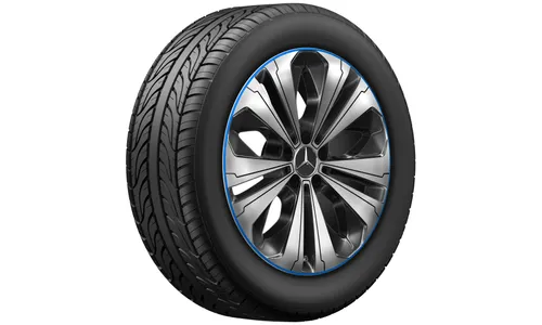 Колесный диск 8J×19 ET34 для Mercedes-Benz EQC 293 / GLC 253, передняя и задняя оси, черный, с алмазной проточкой — фото 3