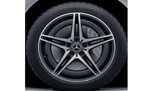 Колесный диск AMG 8J×19 ET34 для Mercedes-Benz EQC 293, задняя ось, серый Tantal, 5 двойных спиц — фото 2