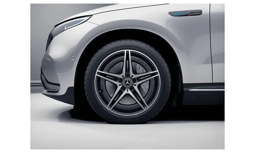 Колесный диск AMG 8J×19 ET34 для Mercedes-Benz EQC 293, задняя ось, серый Tantal, 5 двойных спиц — фото 4