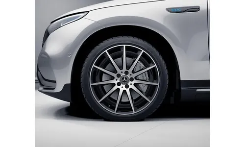 Колесный диск AMG 7,5J×20 ET32 для Mercedes-Benz EQC 293, передняя ось, черный, с алмазной проточкой, многоспицевый — фото 4