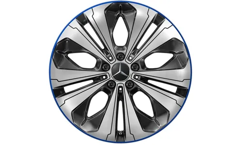 Колесный диск 7,5J×19 ET32 для Mercedes-Benz EQC 293 / GLC 253, передняя и задняя оси, черный, с алмазной проточкой — фото 1
