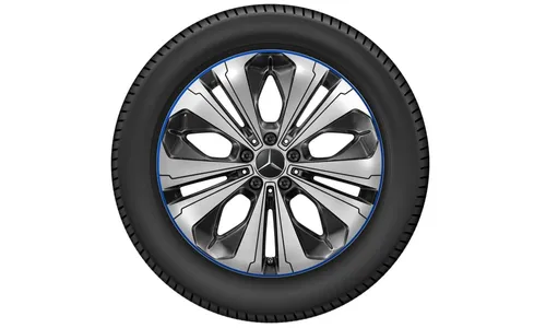 Колесный диск 7,5J×19 ET32 для Mercedes-Benz EQC 293 / GLC 253, передняя и задняя оси, черный, с алмазной проточкой — фото 3