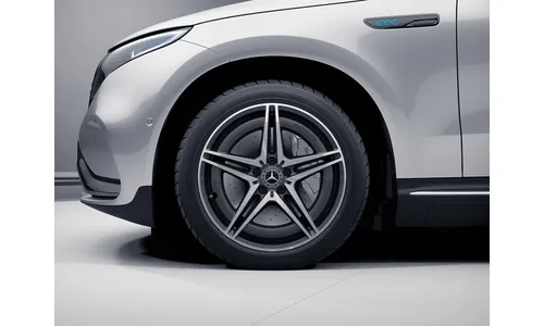 Колесный диск AMG 7,5J×19 ET32 для Mercedes-Benz EQC 293 / GLC 253, передняя ось, серый Tantal, 5 двойных спиц — фото 1