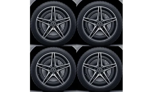 Колесный диск AMG 7,5J×19 ET32 для Mercedes-Benz EQC 293 / GLC 253, передняя ось, серый Tantal, 5 двойных спиц — фото 3