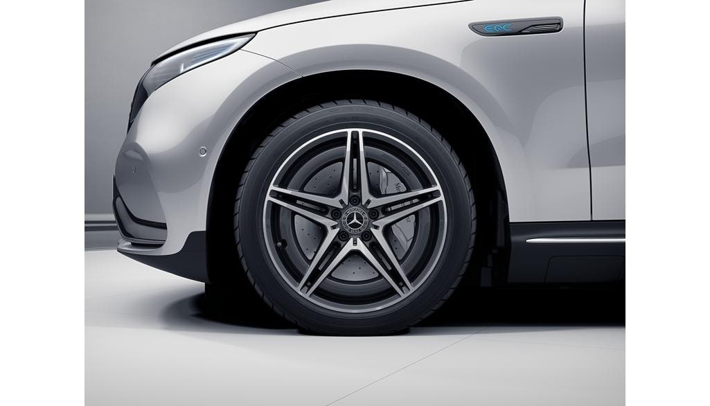 Колесный диск AMG 7,5J×19 ET32 для Mercedes-Benz EQC 293 / GLC 253, передняя ось, серый Tantal, 5 двойных спиц — фото 4