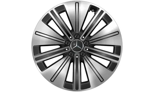 Колесный диск 8J×19 ET30,5 для Mercedes-Benz EQS 297, передняя и задняя оси, черный, с алмазной проточкой — фото 1