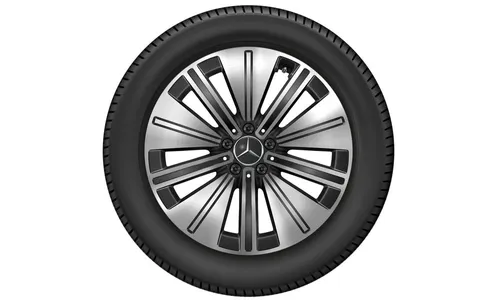 Колесный диск 8J×19 ET30,5 для Mercedes-Benz EQS 297, передняя и задняя оси, черный, с алмазной проточкой — фото 3