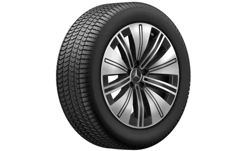 Колесный диск 8J×19 ET30,5 для Mercedes-Benz EQS 297, передняя и задняя оси, черный, с алмазной проточкой — фото 4