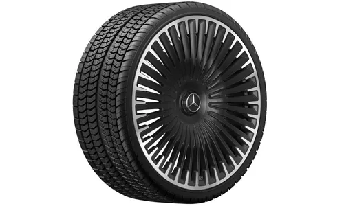 Колесный диск AMG 10J×22 ET47 для Mercedes-Benz EQS 297, передняя и задняя оси, черный, с алмазной проточкой — фото 4