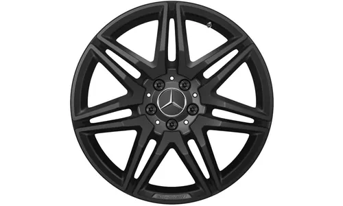 Колесный диск AMG 8J×19 ET52 для Mercedes-Benz EQV 447 / V-Class 447, передняя и задняя оси, черный, глянцевый — фото 1