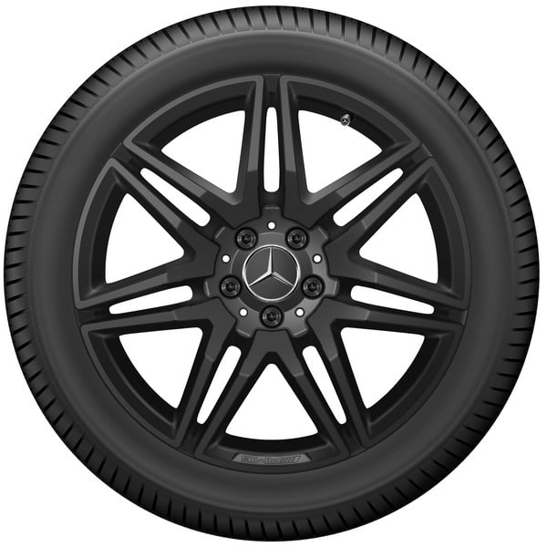 Колесный диск AMG 8J×19 ET52 для Mercedes-Benz EQV 447 / V-Class 447, передняя и задняя оси, черный, глянцевый — фото 3