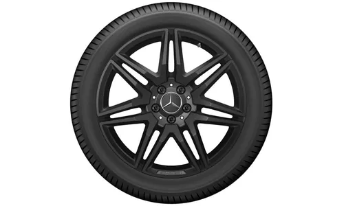 Колесный диск AMG 8J×19 ET52 для Mercedes-Benz EQV 447 / V-Class 447, передняя и задняя оси, черный, глянцевый — фото 3